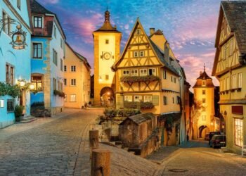 Schönste Kleinstädte Deutschlands – historische Altstadt von Rothenburg ob der Tauber