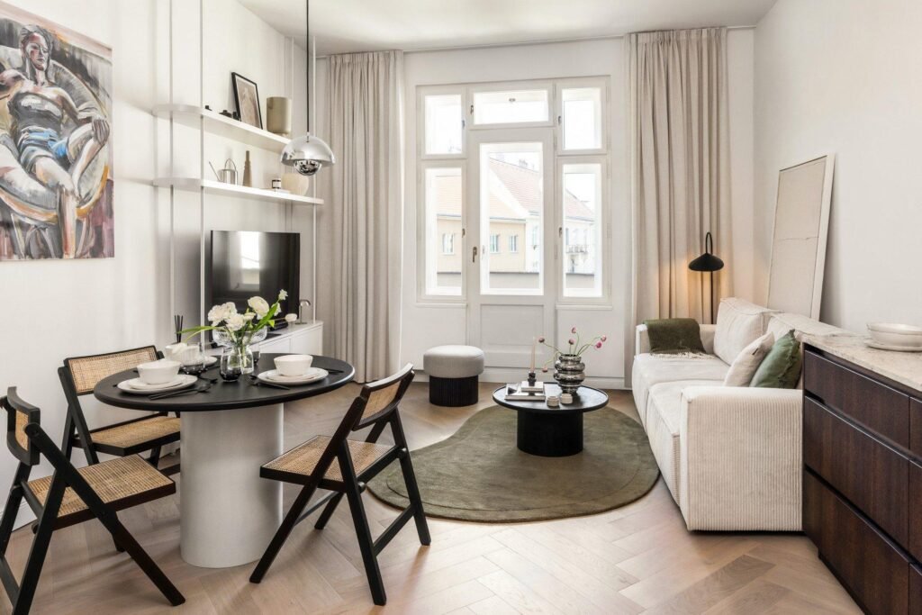 Wohnzimmer mit Esstisch